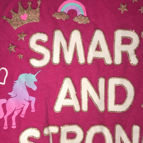 Girl’s Place Glitter Unicorn Top - Picture 3 of 6